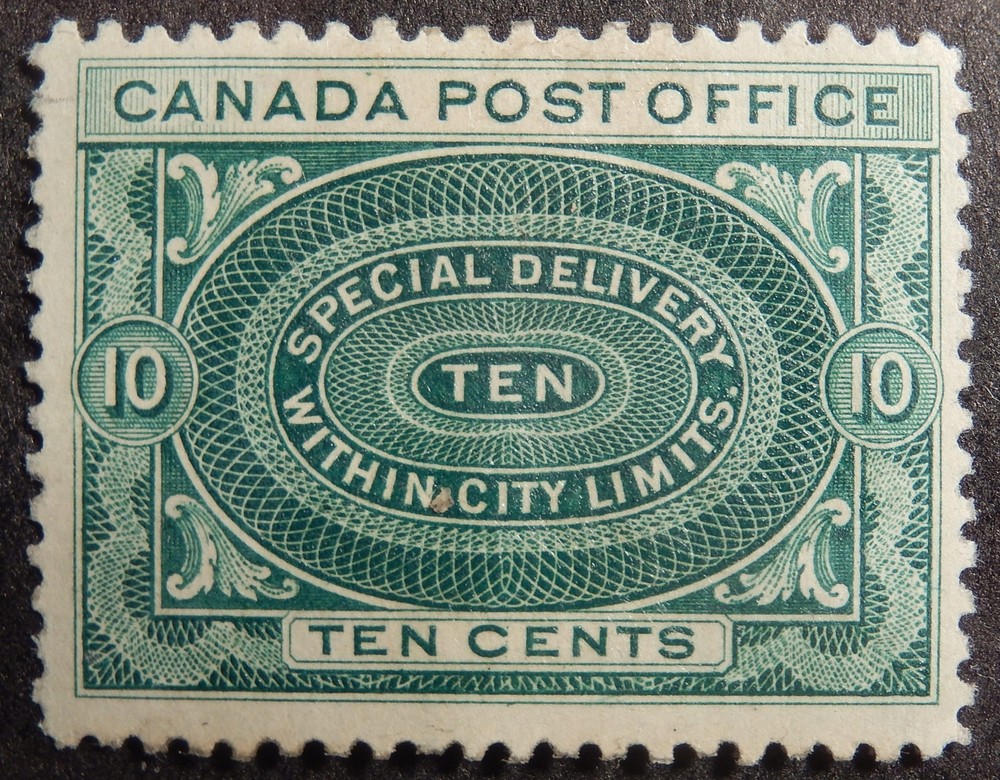 Canada Bargain Cove Scott #E 1, Mint Disturbed Original Gum (HR)
