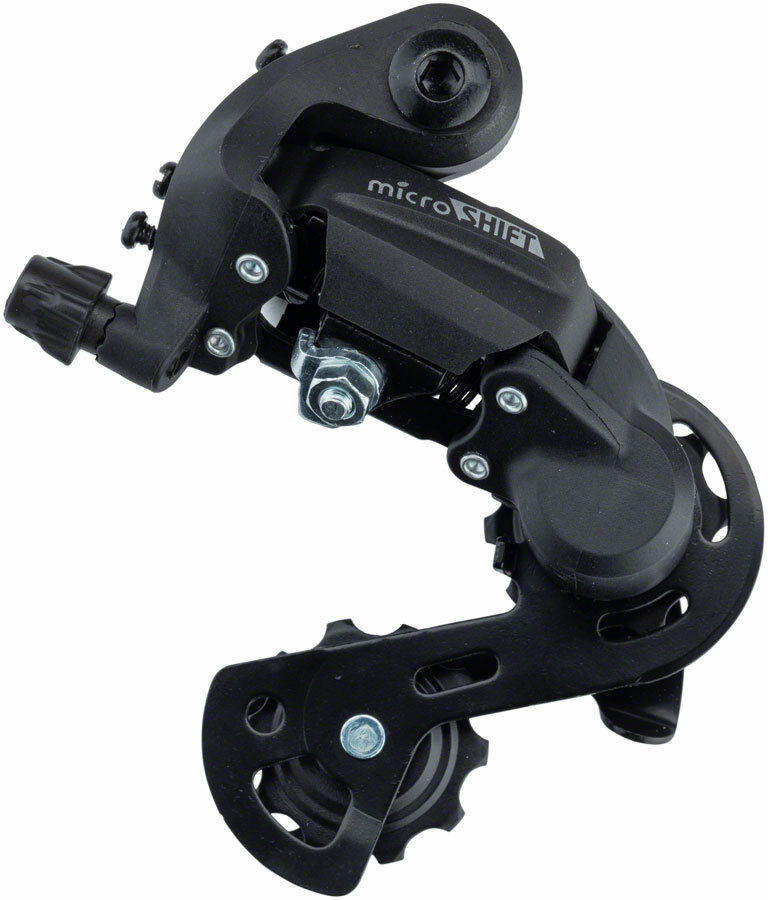 microSHIFT M21 Rear Derailleur - 6,7 Speed, Short Cage, Black
