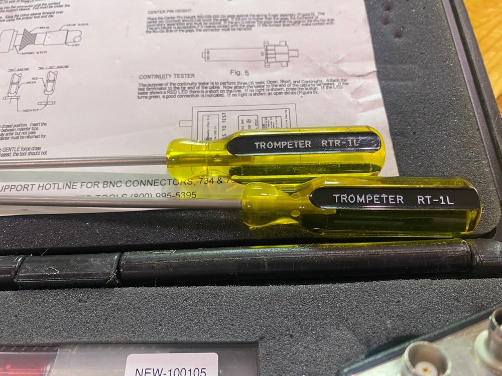 Newhall Pacific Coax Ratchet Crimper Set