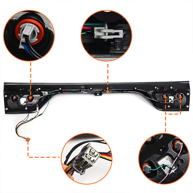 For 2014-22 Dodge Durango LED Tail Light Lamp Liftgate W/Camera Hole 68453659AA