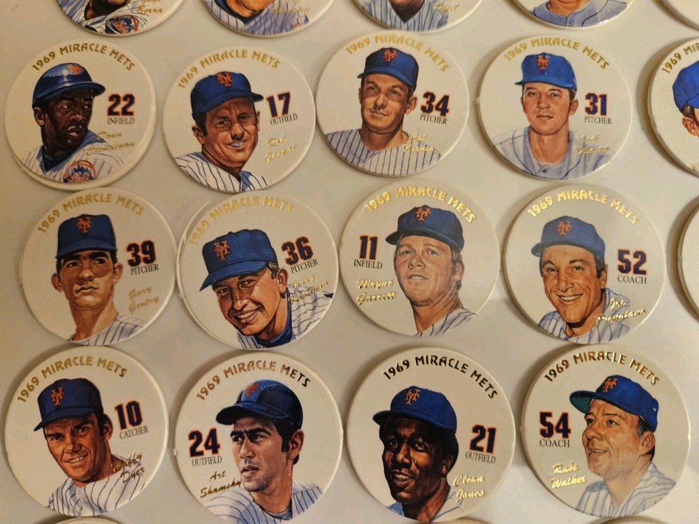 1969 NEW YORK MIRACLE METS 31 POGS