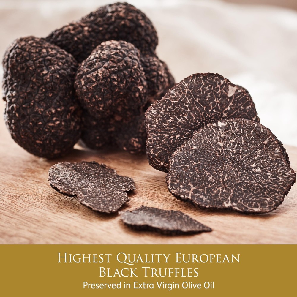 TruffleHunter - Black Truffle Slices - 01. - 2.82 ounces, black