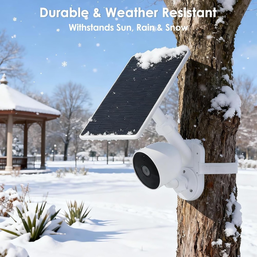 Ring Wall Mount for Cameras and Solar Panels -White