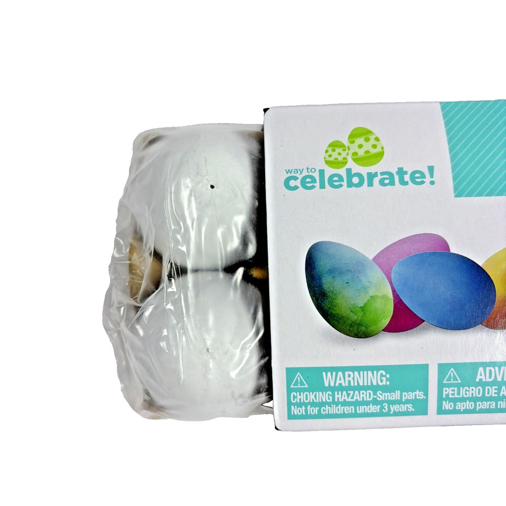 1 Dozen Easter Dyeable Plastic Eggs with dye and 2 Egg Coloring kit