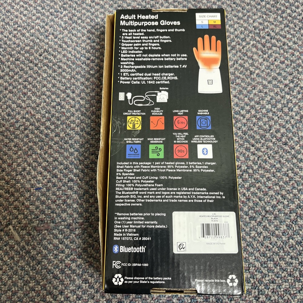 Real tree Heated Multipurpose Gloves L/XL