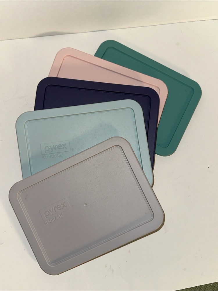 Pyrex Storage Pastel Colored Food Storage Replacement Lid (5 Pack)