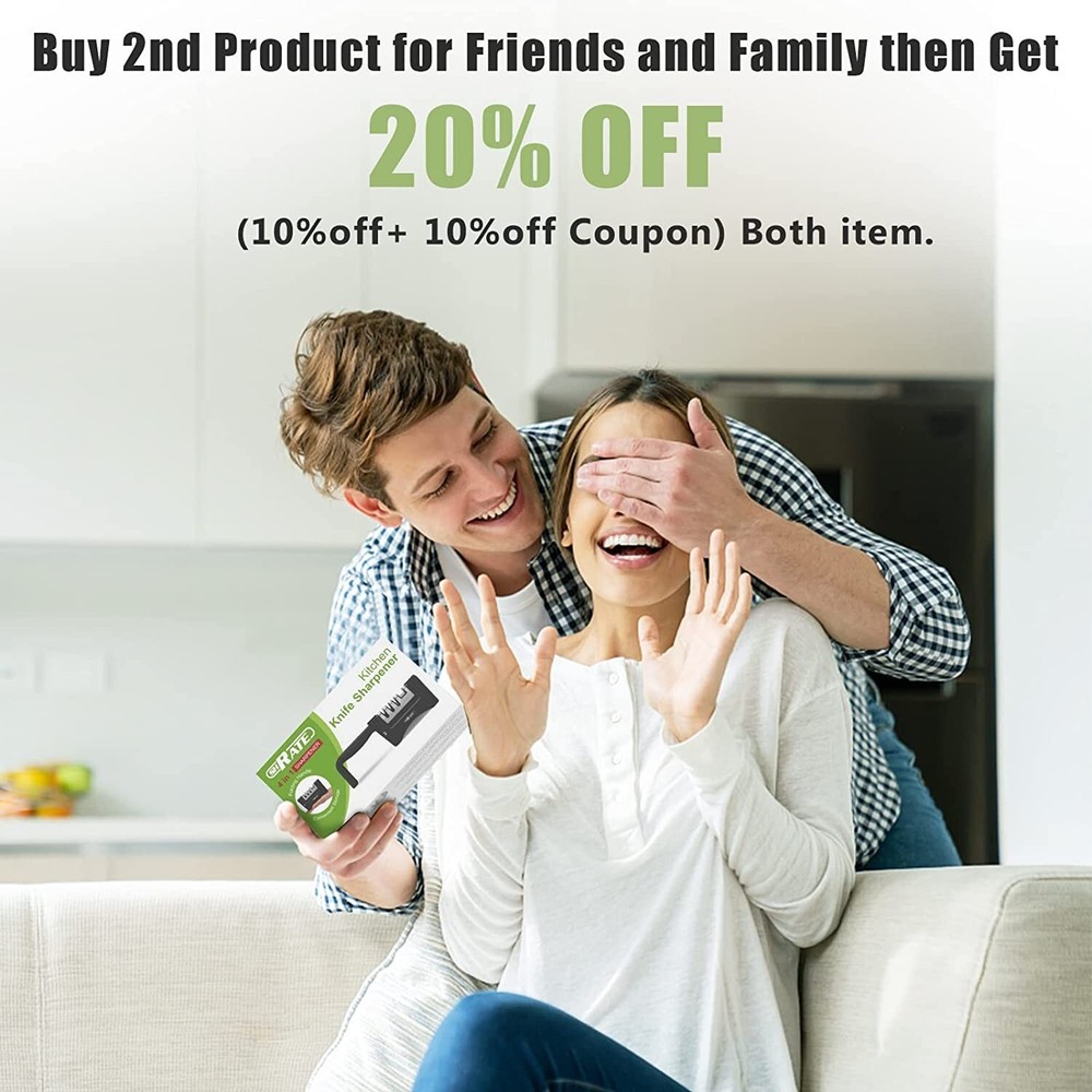 4-in-1 Foldable Knife Sharpener Scissors Sharpening Tool AND Cut-Resistant Glove