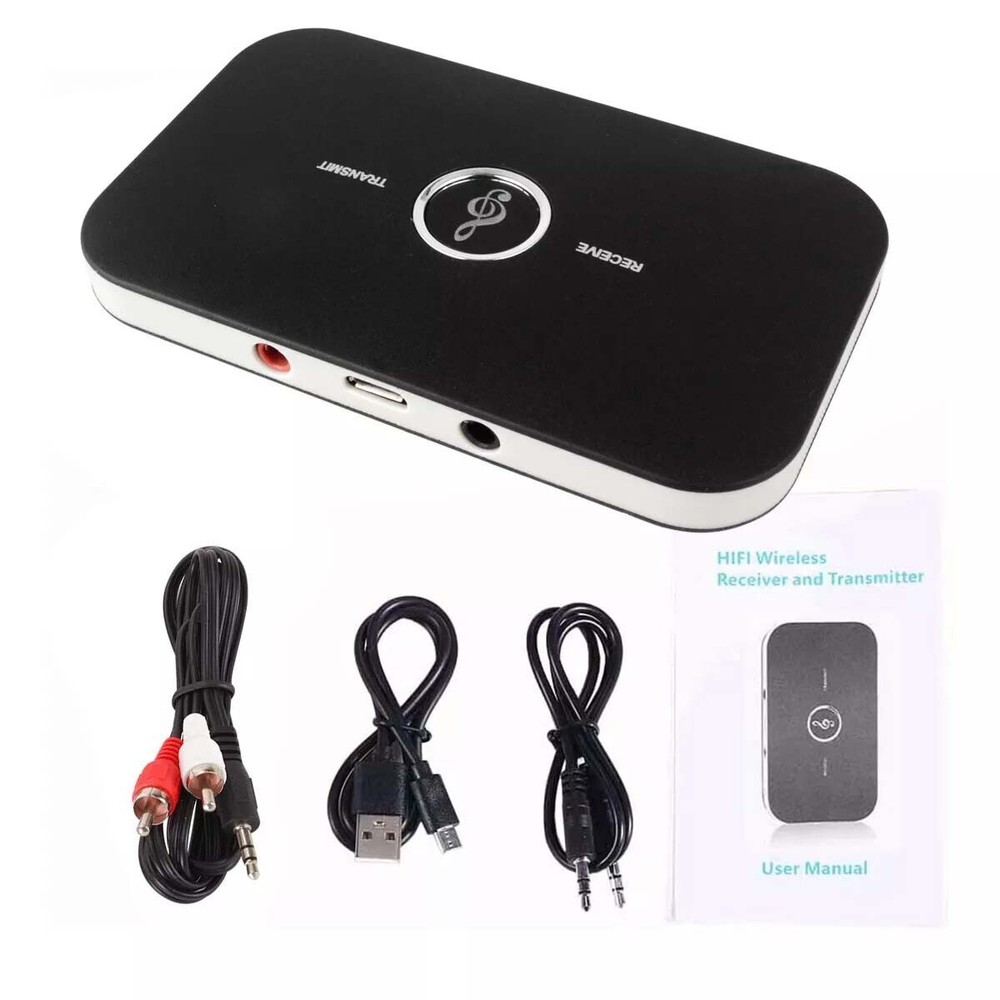 Bluetooth 5.2 Transmitter Receiver 2 IN 1 Wireless Audio 3.5mm Jack Aux Adapter