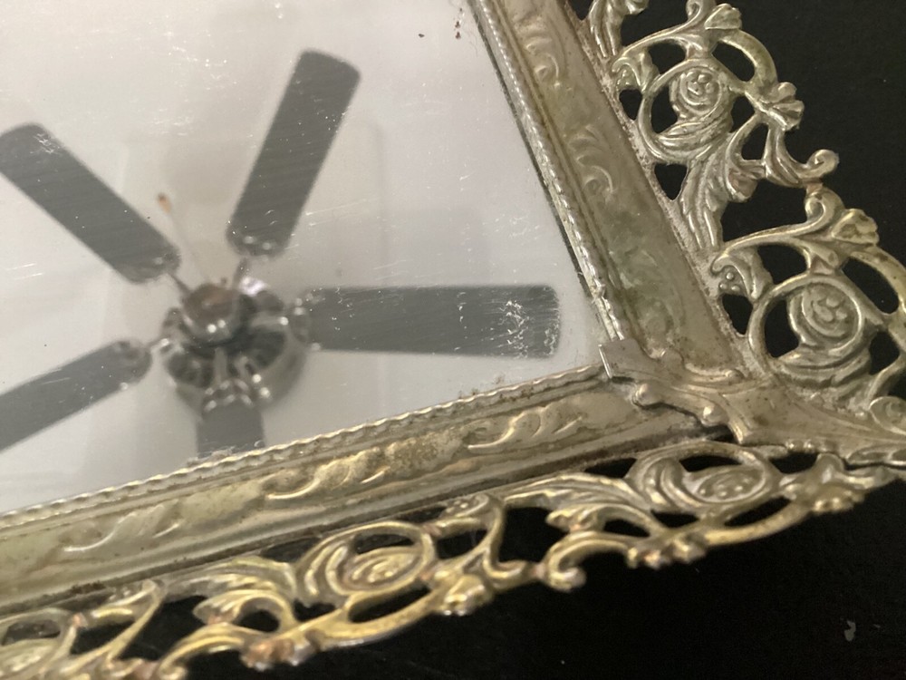 Vintage Old Style Mirrored Vanity Tray
