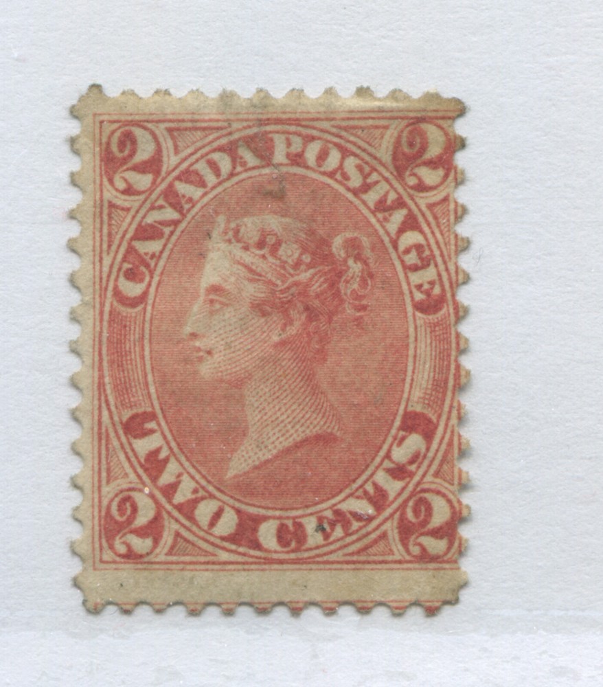 Canada 1864 2 cents very lightly used