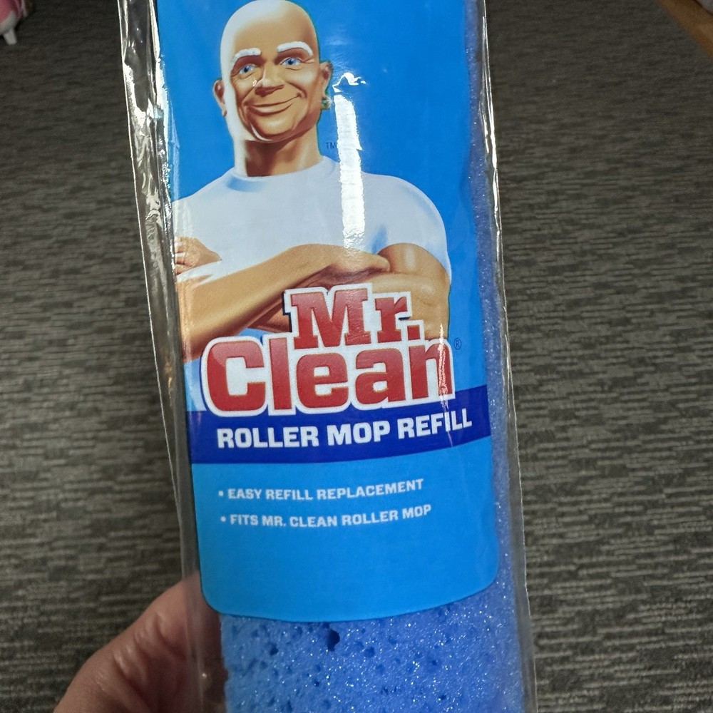 Mr. Clean Heavy Duty Roller Mop Refill 1 Pack NEW In Package