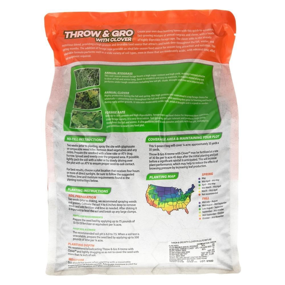 Throw & Grow W/ Clover 5LBS