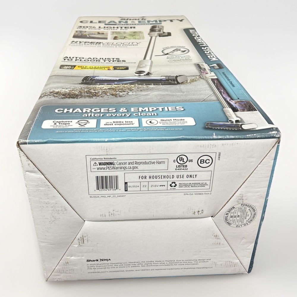 Shark Clean & Empty Anti-Allergen Cordless Stick Vacuum & Auto-Empty System