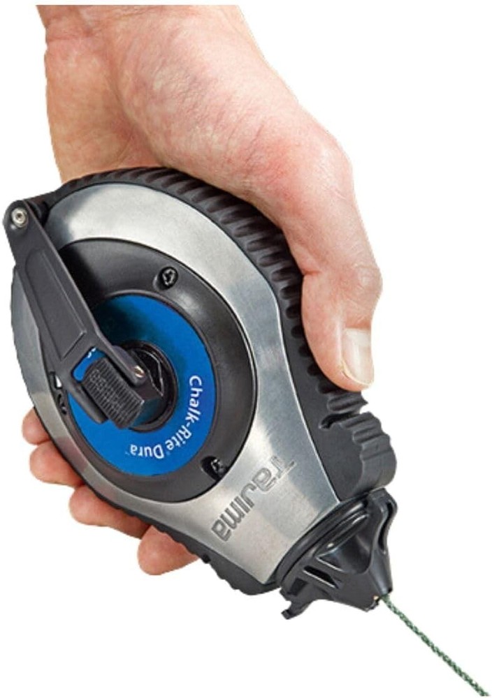 Ultra-Fine Chalk Line Box with Durable Aluminum Case and Easy Refill System