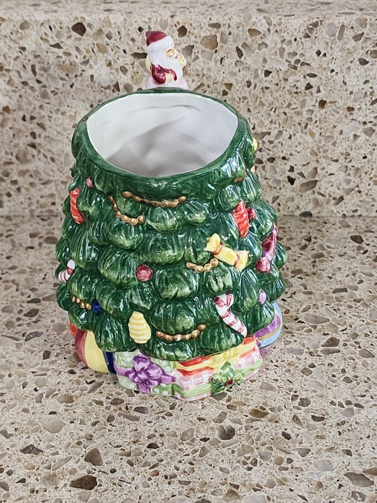 Spode Christmas Figural Tree Hand Painted Creamer 5"