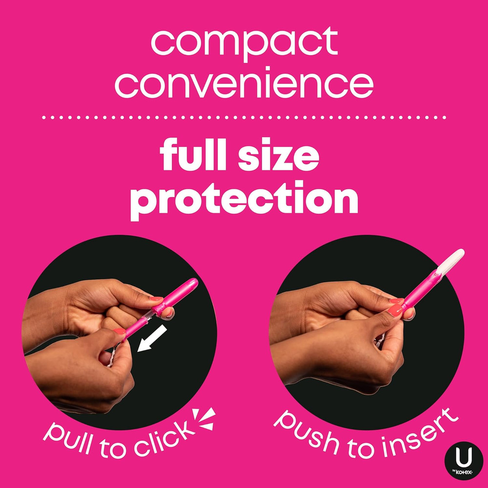 Click Compact Tampons, Super Absorbency, Unscented, 45 Count