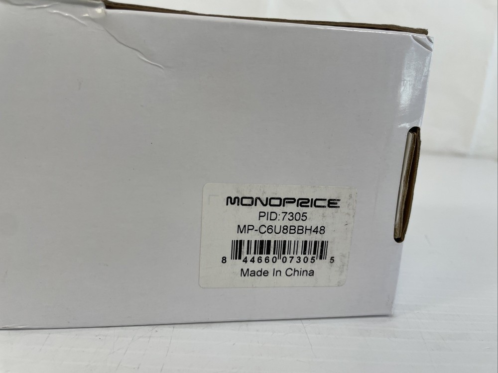 NEW Monoprice Network Patch Panel 19" 7305 MP-C6U8BBH48 Ethernet
