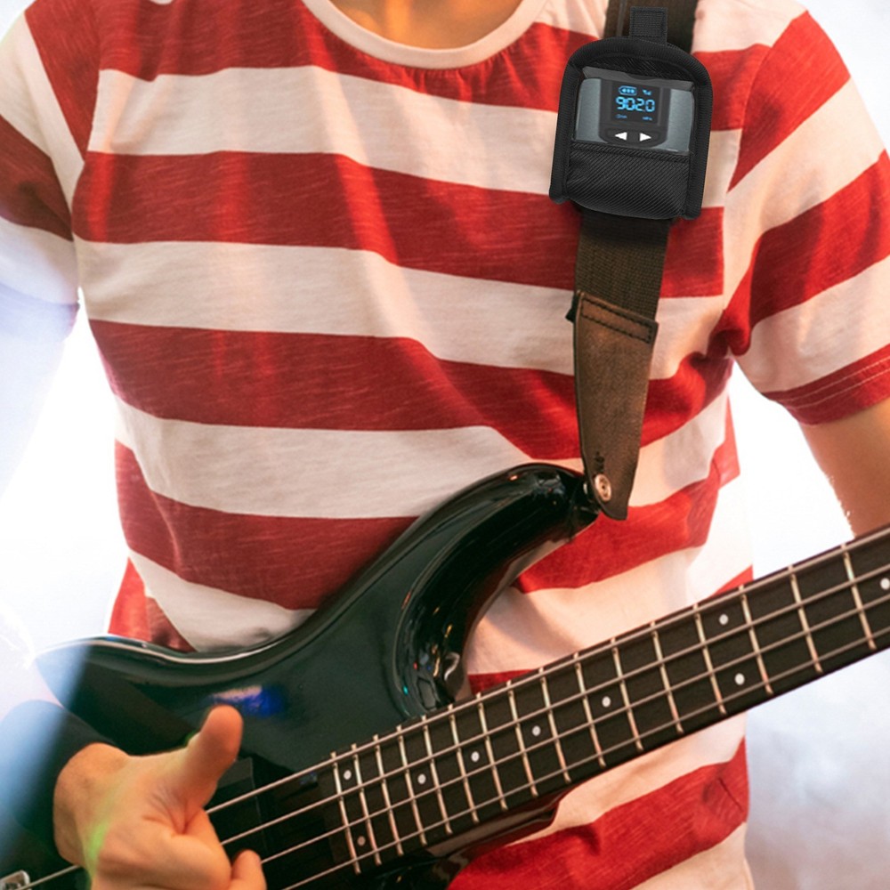 Portable Nylon Wireless Bodypack Transmitter Pouch with Transparent Front