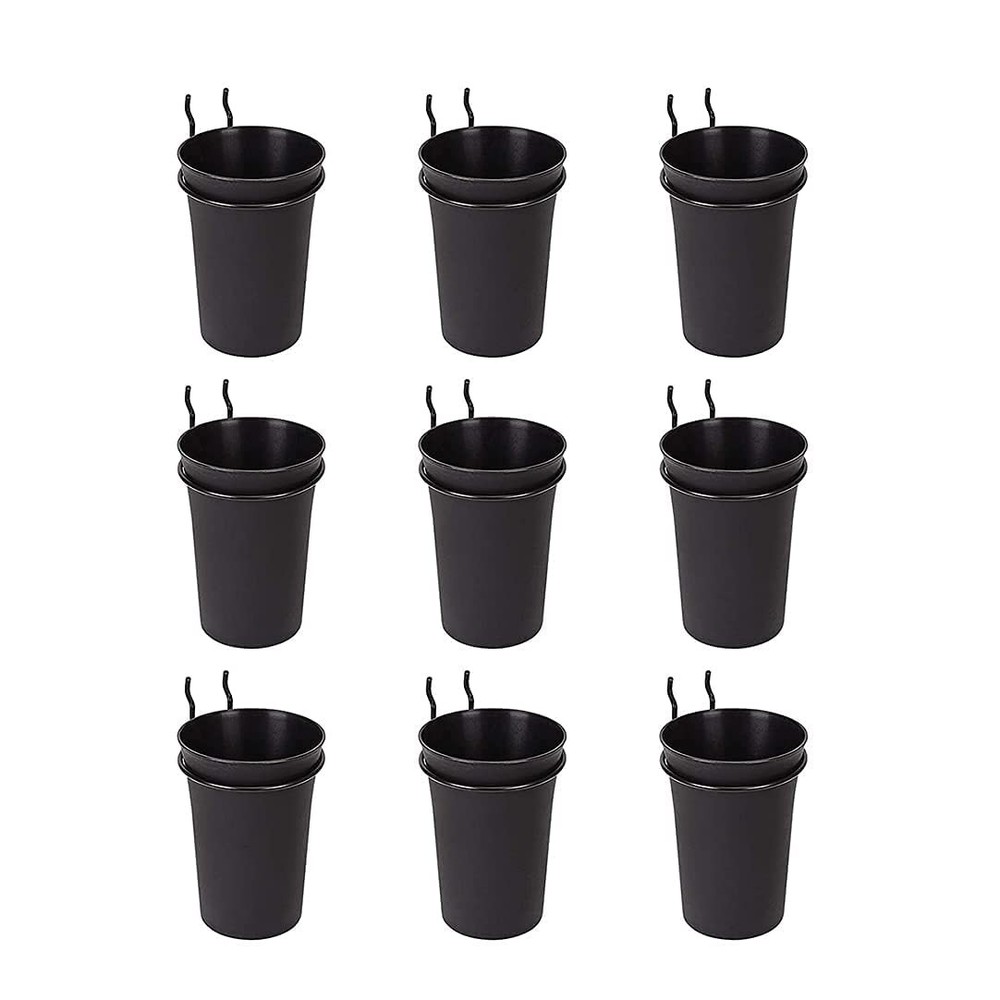 Pegboard Bins PegBoard Cups with Hooks & Loops, Peg Board Hooks Assortment Or...