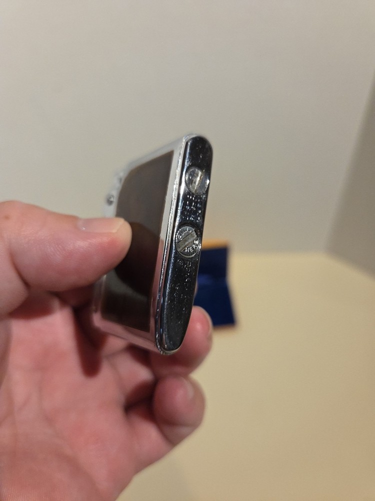 Vintage Ronson ADONIS Silver Tone Lighter In Original Hard Case Clean Working