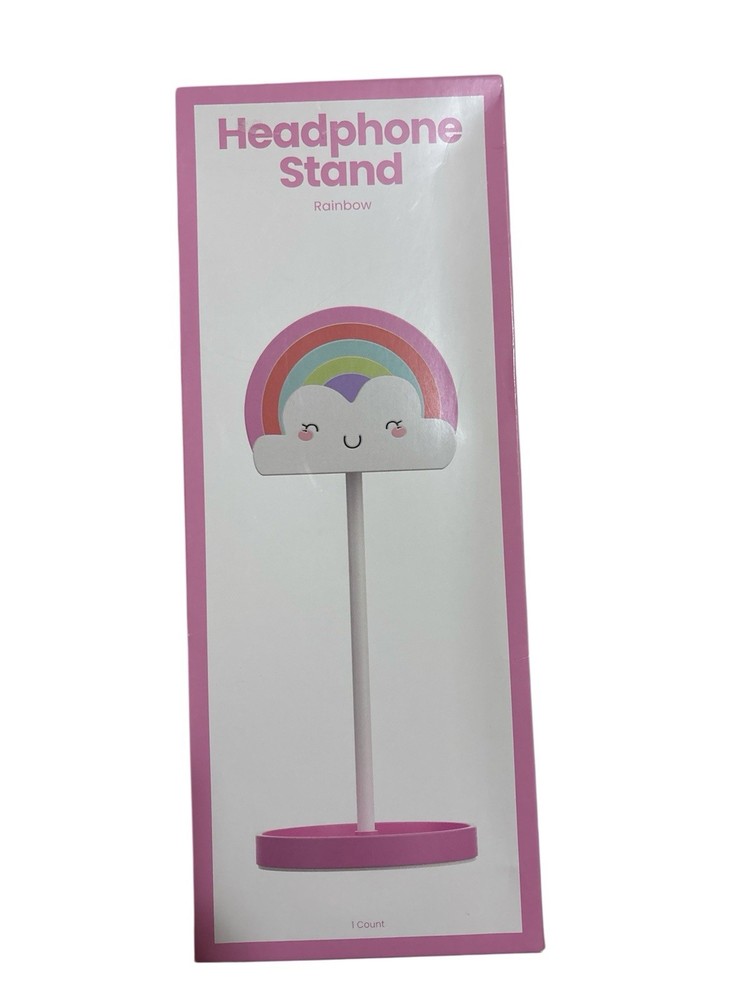Rainbow Headphone Stand Pink