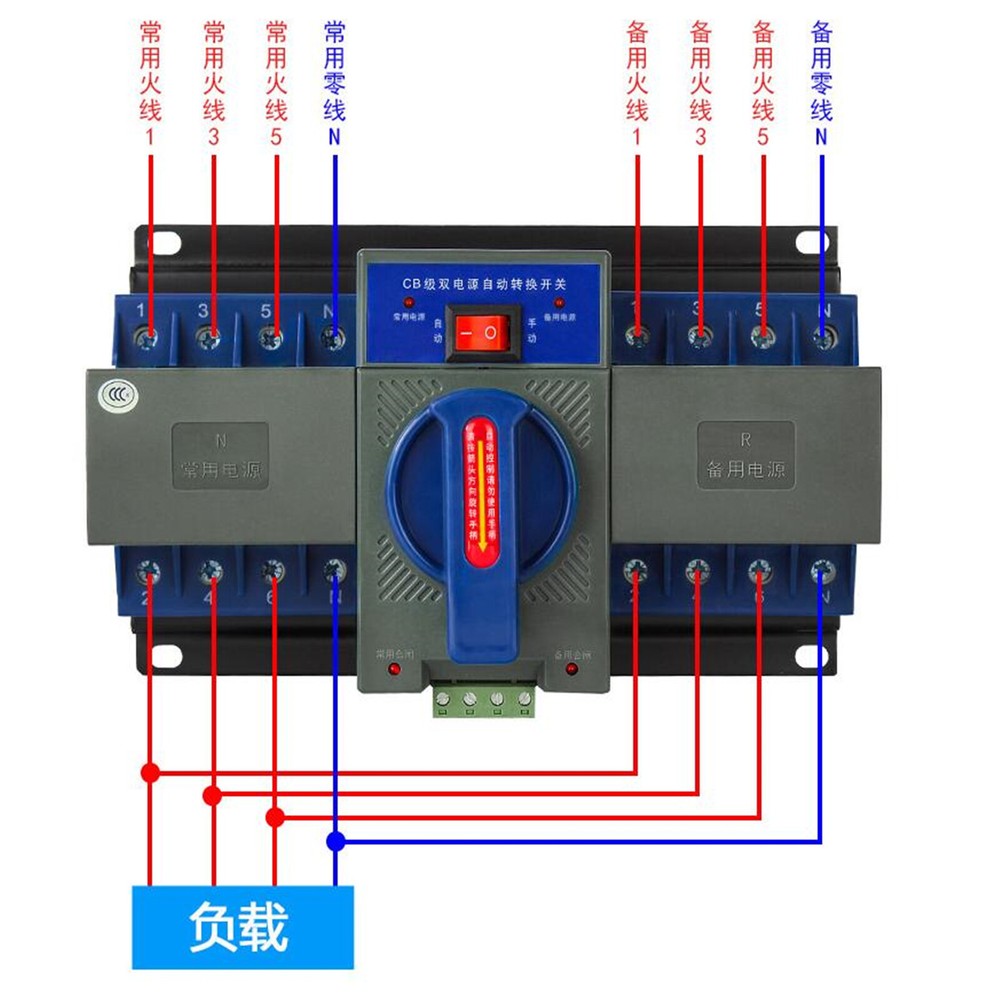 Dual Power Automatic Transfer Switch M6 ATS with Quick Recovery Function