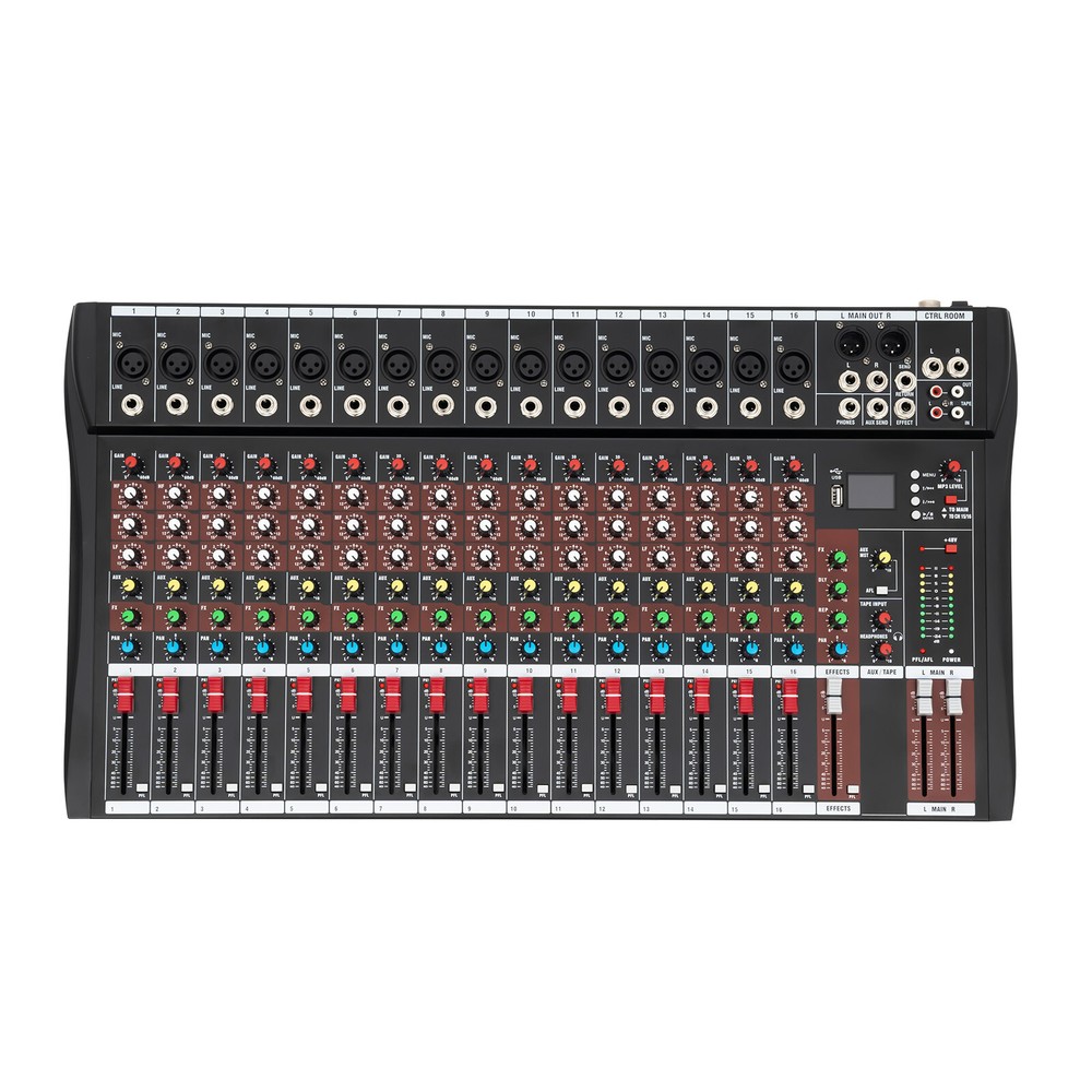 16 Channel Studio Audio Mixer Bluetooth USB Digital Sound Mixing Console Board