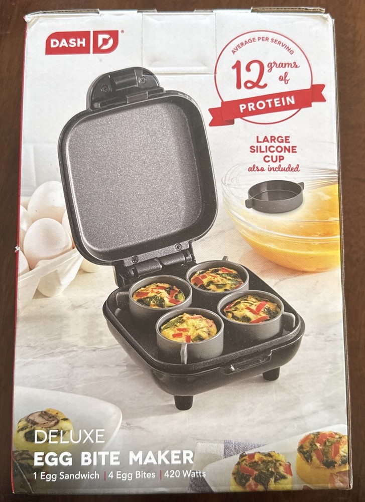 Dash Deluxe Egg Bite and Egg Sandwich Maker NEW in Box