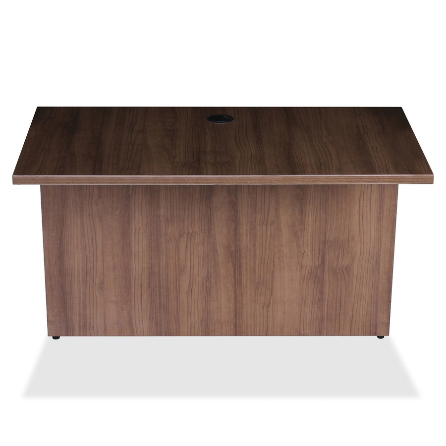 Lorell LLR69981 Walnut Laminate Office Bridge 48"x24"