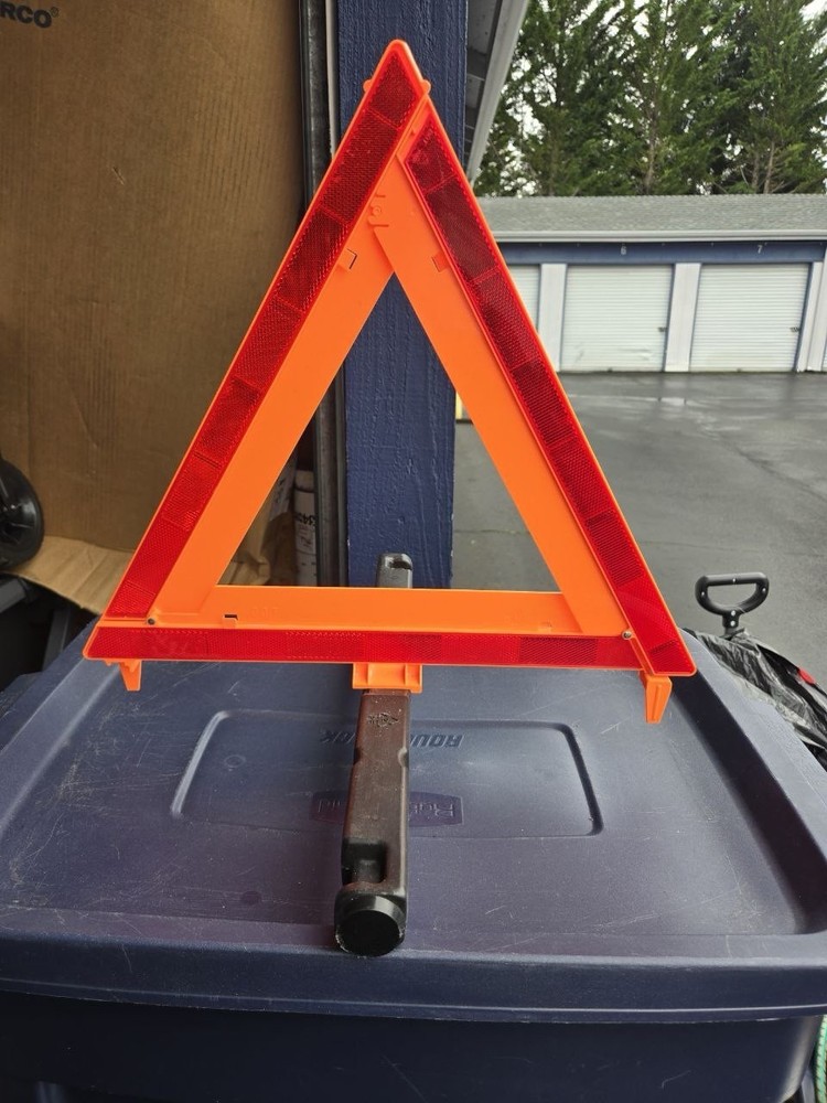 Emergency Early Warning Reflective Orange Triangle