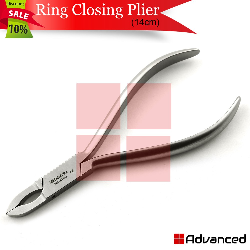 Surgical Ring Closing Plier Body Piercing Forceps Loop Closer Captive Bead Tool