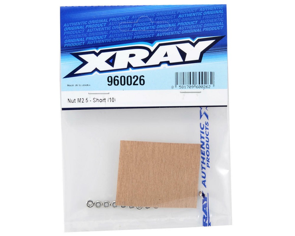 XRAY M2.5 Short Nut (10) [XRA960026]