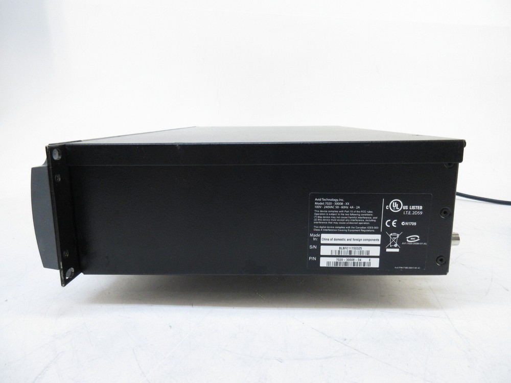 Avid Nitris DX 7020-30008-04 Rackmount External Hardware Accelerator I/O