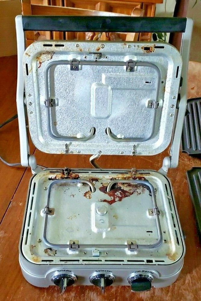 CUISINART GRIDDLER MODEL GR4 GRIDDLE-GRILL-PANINI PRESS MAKER-PRE-OWNED