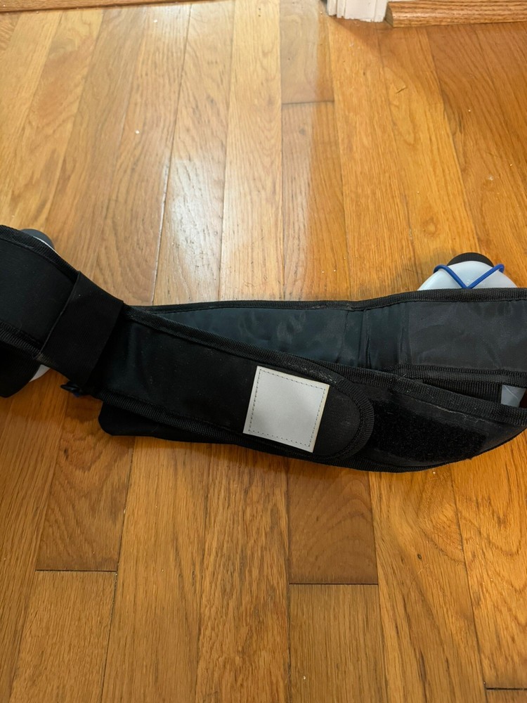 Winneco Running Belt With Water Bottles Black