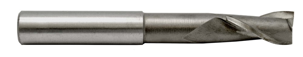 3/8" Extension Type End Mill, HSS 2-Flute, 3/8" Shank, USA Made