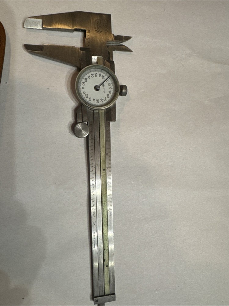 Helios 6'' Vernier Caliper w/ Case-Good Condition-Made in Germany