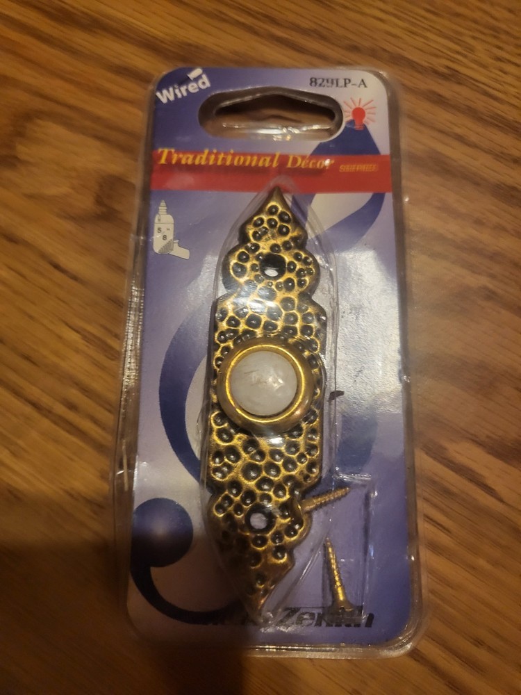 Vintage doorbell, face plate/button
