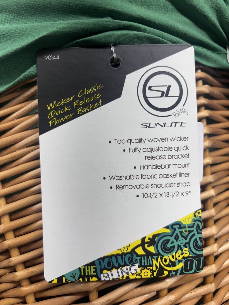 Sunlite Front Wicker Basket-Honey