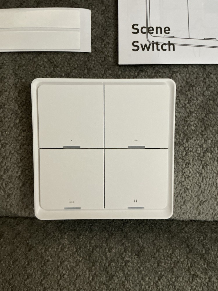 New Signee Smart Scene Switch, Scene Setting, App Setting, With Stickers - White