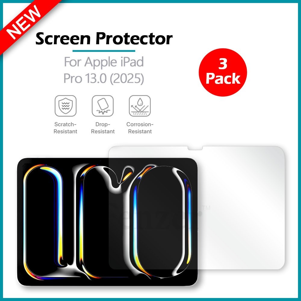 3-Pack For Apple iPad Pro 13.0 (2025) Premium Screen Protector HD Clear