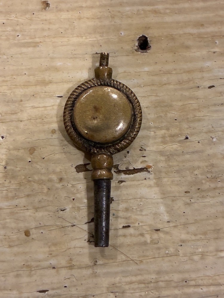 Antique Pocket Watch Key Winder with compass