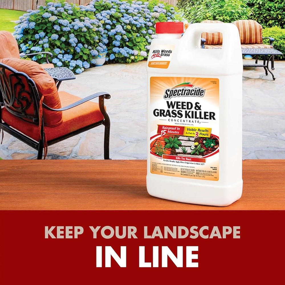 2 Pack Spectracide Weed & Grass Killer, 64 Fl Oz Each Concentrate TWO BOTTLES