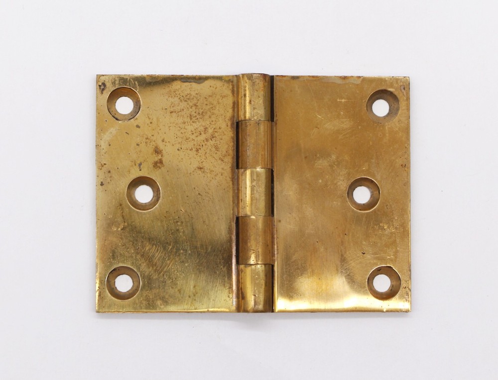 Vintage 4 x 3 Polished Brass Corbin Butt Door Hinge