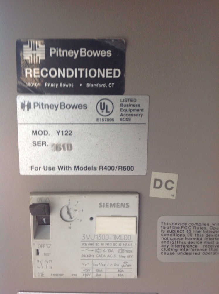 Pitney Bowes Y122 Cutter