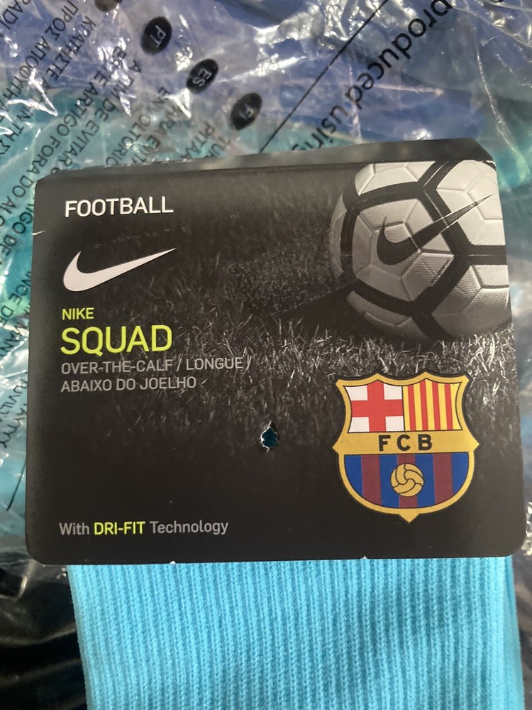 2017-18 Barcelona Away Socks Authentic Size XL 👍