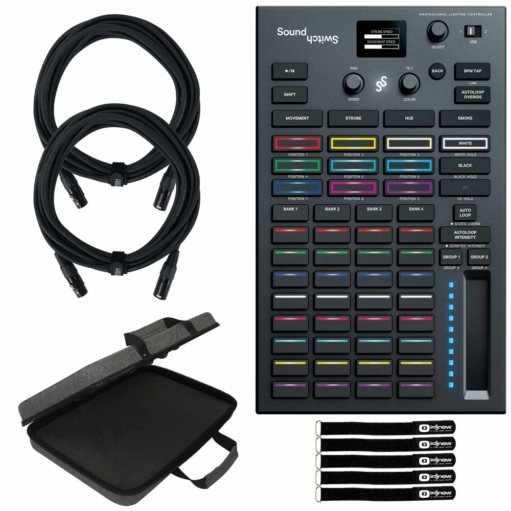 SoundSwitch Control One Professional DJ DMX Universe Lighting Controller w Case