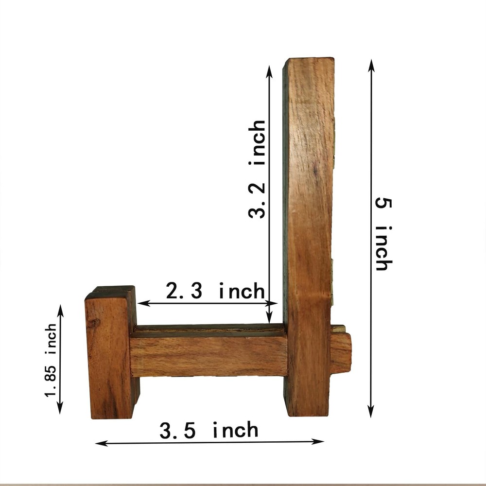Mency Direct Plate Stands for Display, 5 Inch Plate Holders for Displaying, Rust