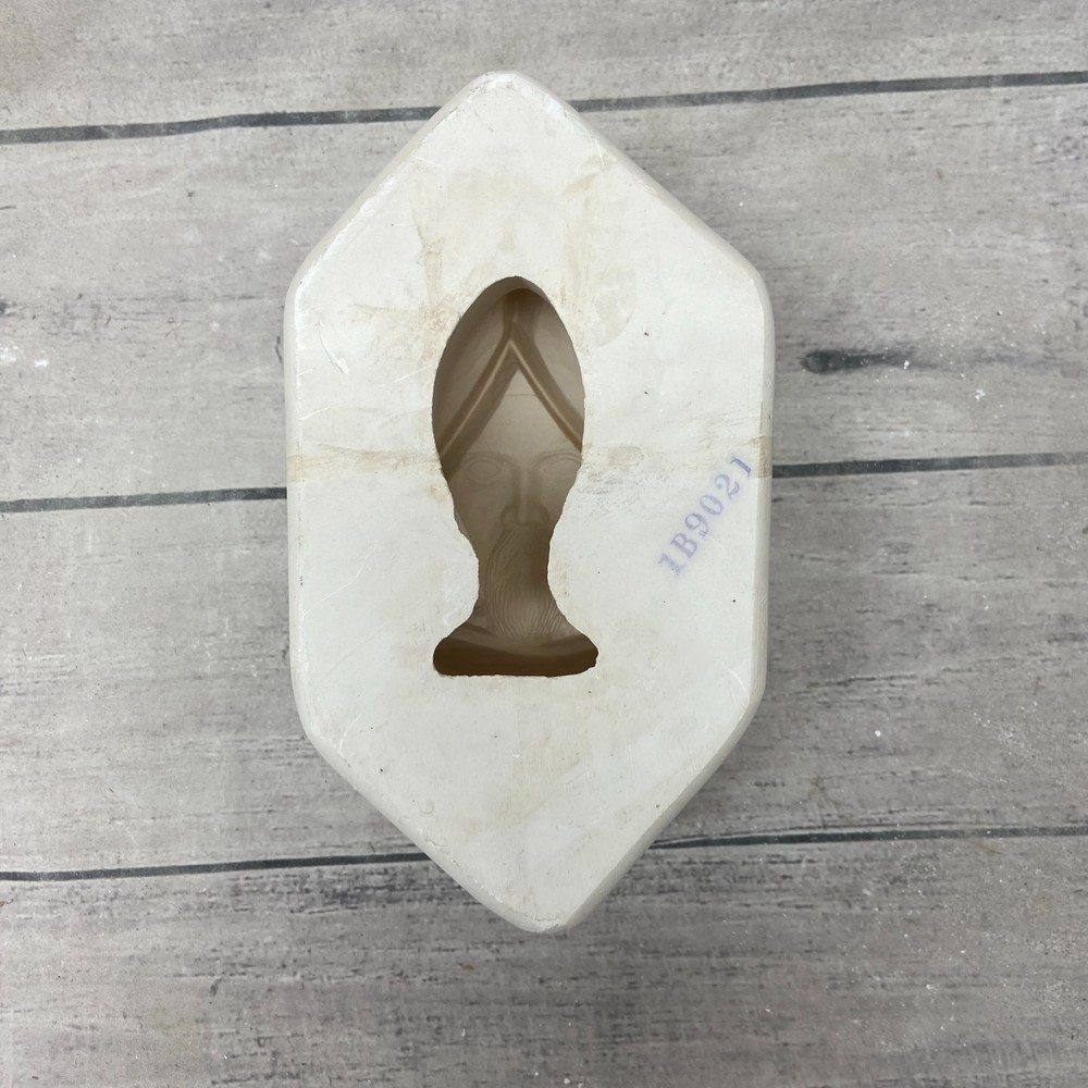 Vintage 1971 Duncan Ceramic Casting Mold Wizard Head Bust #420