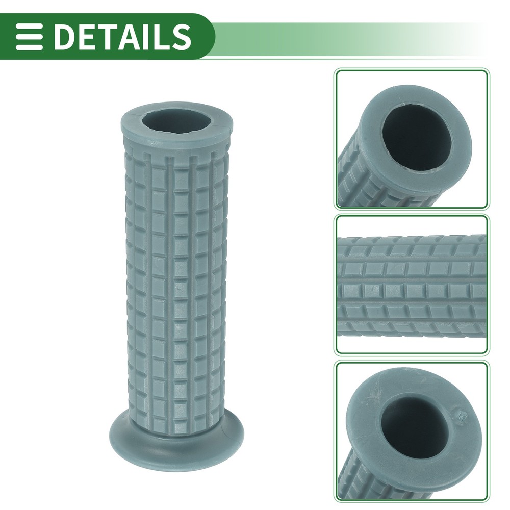 1" 25mm Motorcycle Knobs Throttle Handlebar Cover TPU Grey Blue